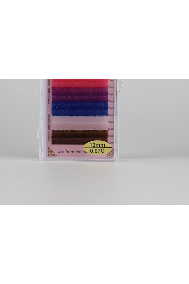 Renkli Ipek Kirpik 0.07 mm C Kıvrım 13 mm - 6