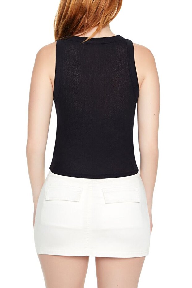 Fitilli Örgü Atlet - 3