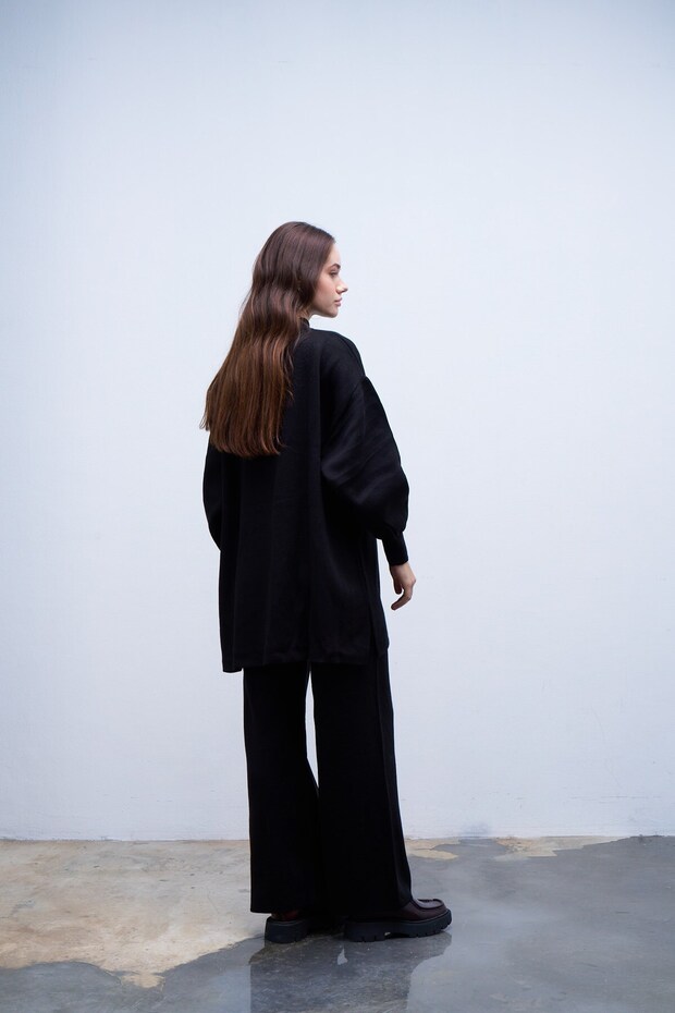 Manolya Triko Takım Siyah - 6