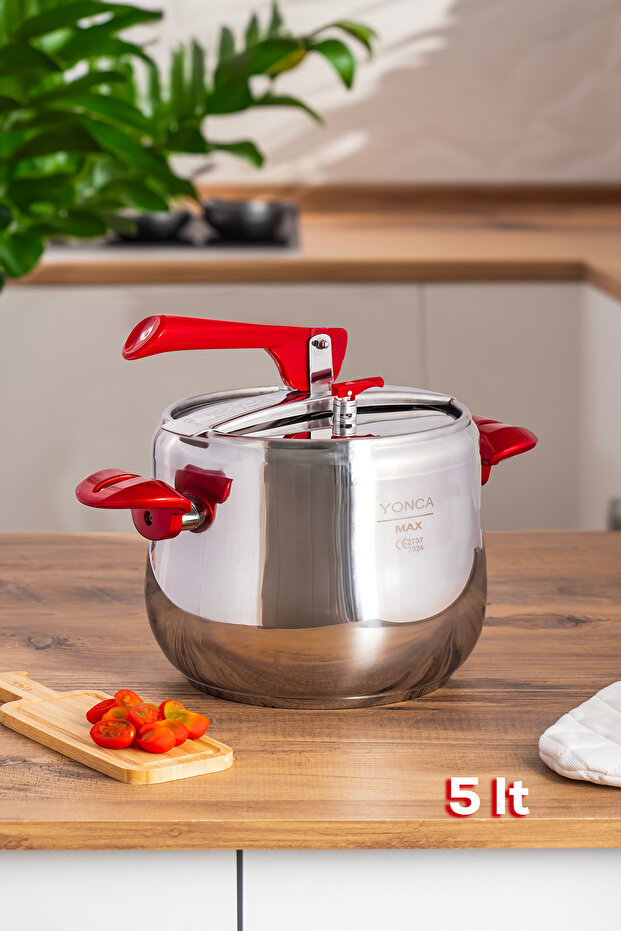 Güveç Düdüklü Tencere Yonca - Kırmızı - 1