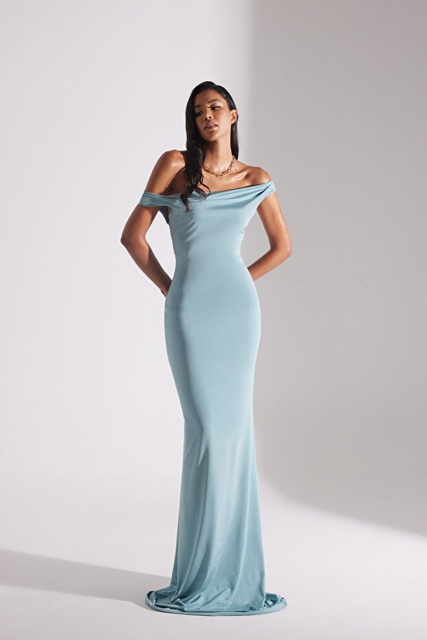 Rochie lungă cu umeri VESNA - 2