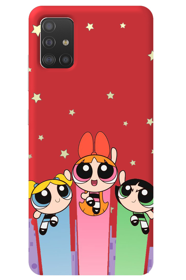 Samsung A51 Red Velvet Inside Puff Girl Power Patterned Silicone Phone Case