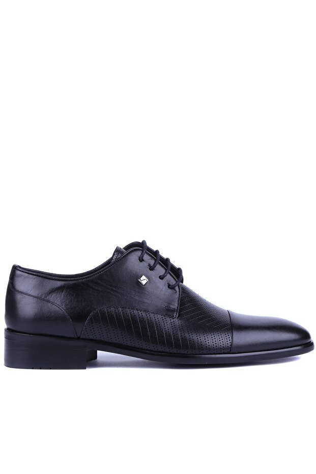 - Black Genuine Leather Men's Classic Shoes 9511 - 6952