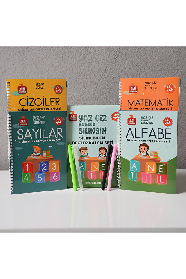 I'M Learning to Write with Turkish Magic Writing Notebook Set for Students Suitable for New Müfredata