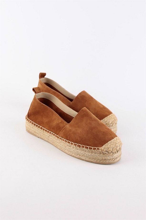 Best Taba Süet Kadın Espadril Ayakkabı - 5