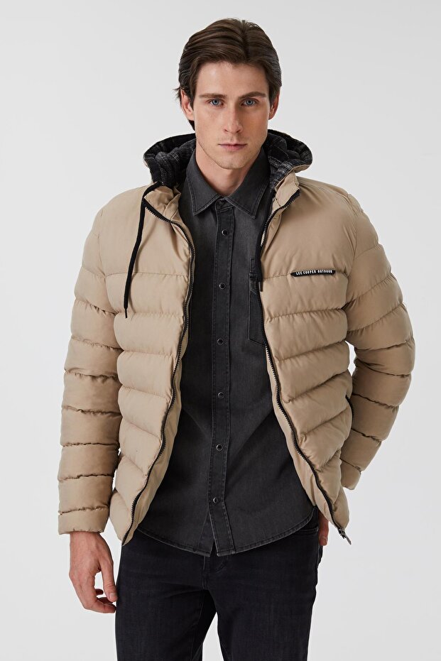 Glory Erkek Şişme Mont Taş - 2