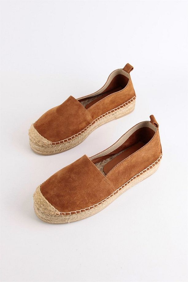 Best Taba Süet Kadın Espadril Ayakkabı - 7
