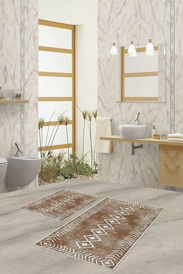 Dijital Baskı Yıkanabilir Kaymaz Taban Salon Halısı Mutfak Halısı Yolluk Ve Banyo Paspası - 4