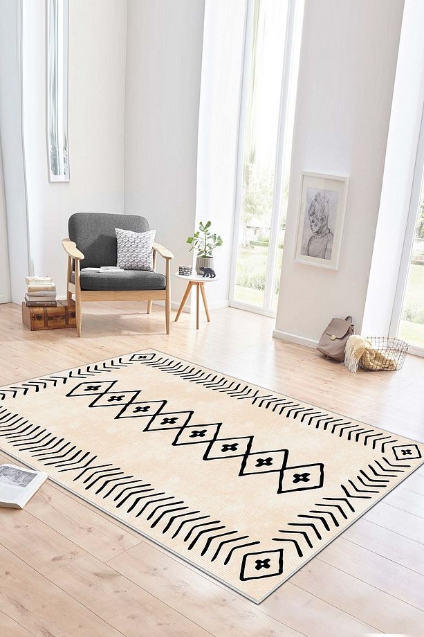 Dijital Baskı Yıkanabilir Kaymaz Taban Leke Tutmaz Mutfak Halısı Salon Halısı Ve Yolluk - 1