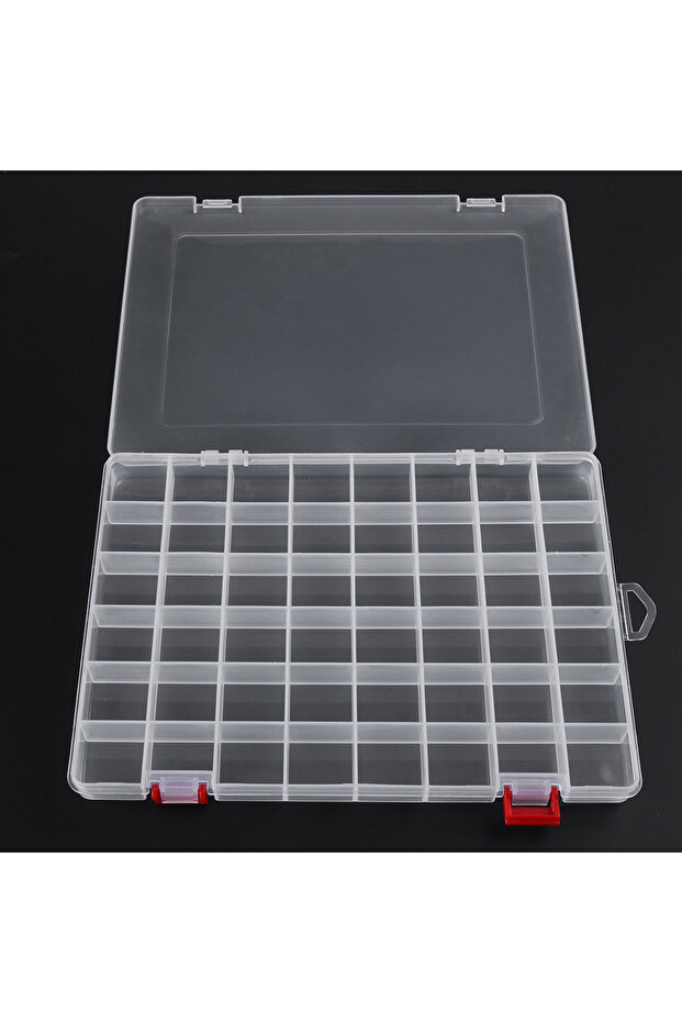 48 Grids 5/48 Grid Compartment Plastic Storage Box Jewelry Earring Box Bead Screw Container Home Sto