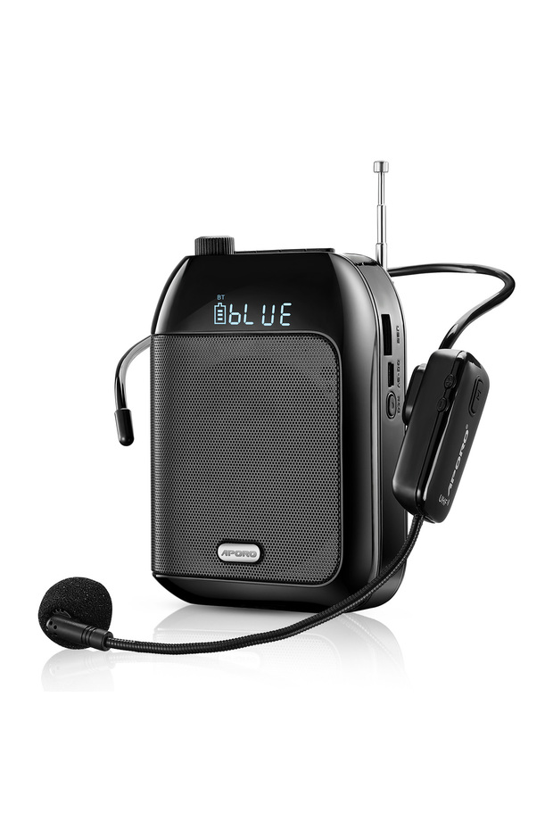 Bluetooth UHF Wireless Voice Amplifier Portable For Teaching Lecture Tour Guide Promotion U-Disk ... - 1