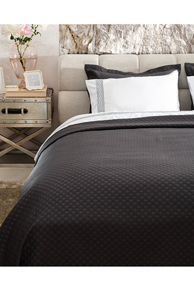 Somme Çift Kişilik 7 Parça Çeyiz Seti - Antrasit - 3
