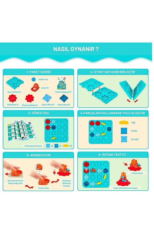 Code & Go Kodlama Oyuncağı, Stem, Mantıksal Yol Yapım Oyuncağı, Eğitici Oyuncak, Zeka Ve Akıl Oyunu - 6