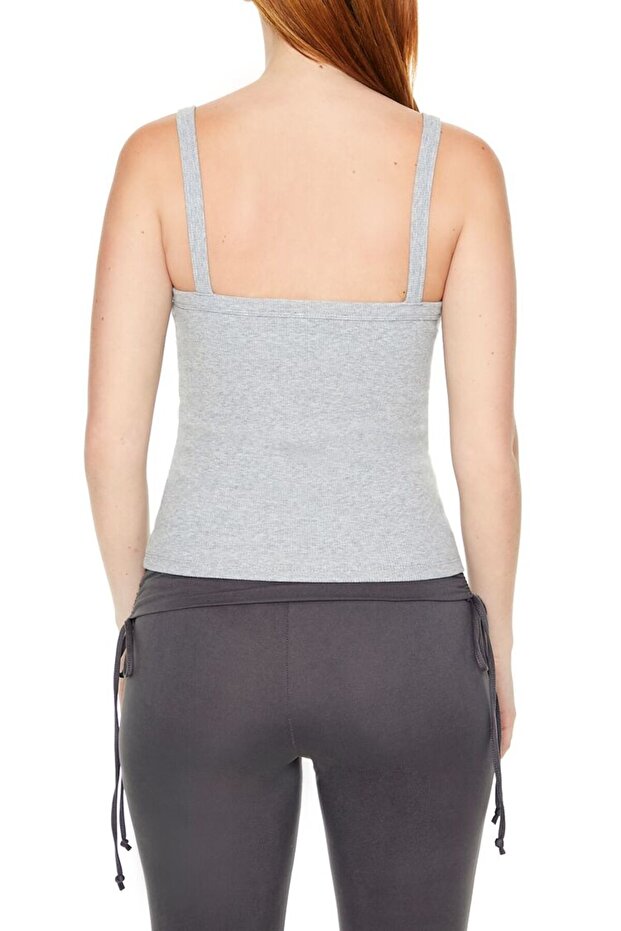 Dikişli V-Yaka Askılı Atlet - 3