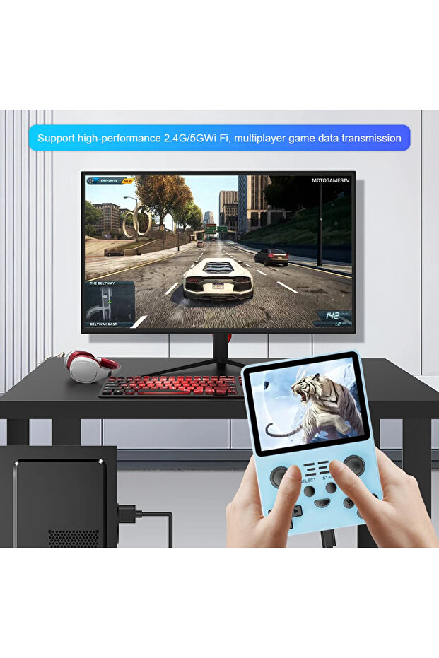 RGB20S Retro Game Console 3.5 Inch IPS Screen Portable Video Game Mini Portable 3500mAh Type-C fo... - 3