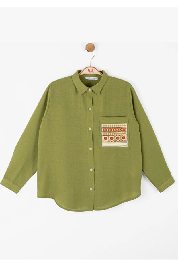 Cebi işlemeli gömlek - 1