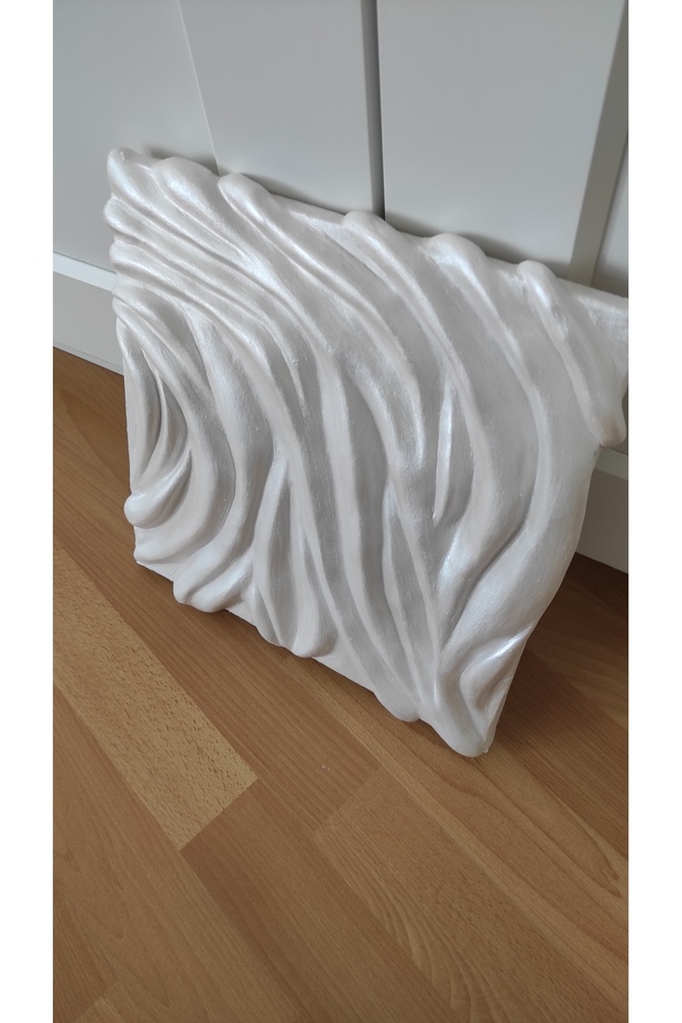 Pearl El Yapımı Duvar Heykeli 3D Tablo Plaster Texture Art - 3