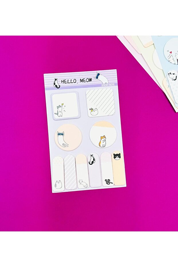 Kedi Tasarımlı Postit - 1