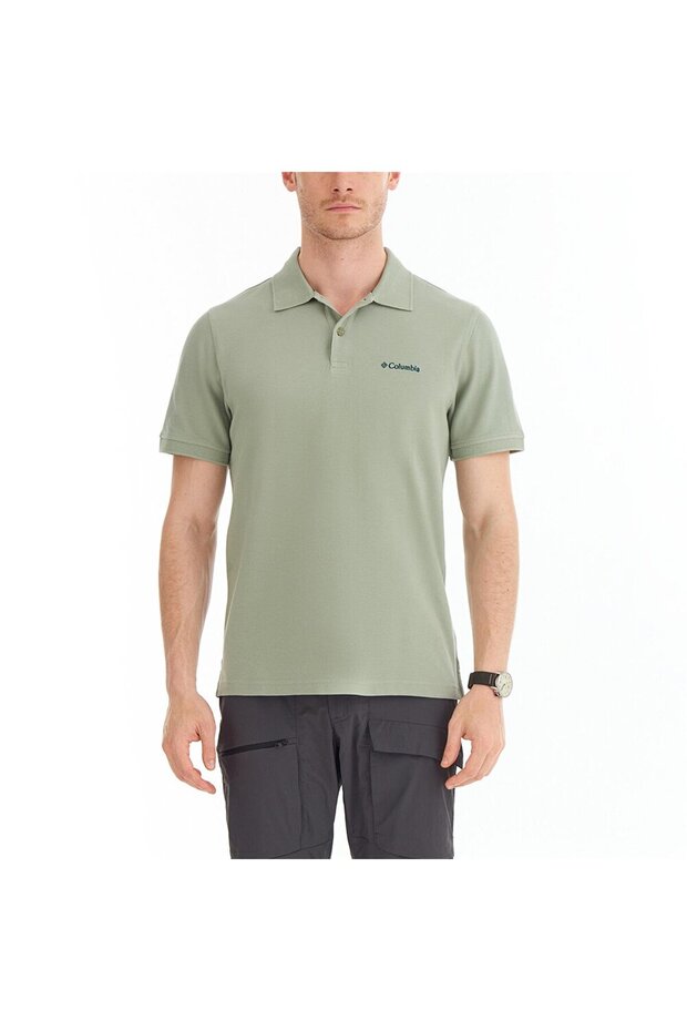 CS0214 M CASCADE RANGE SOLID POLO II Safari - 4