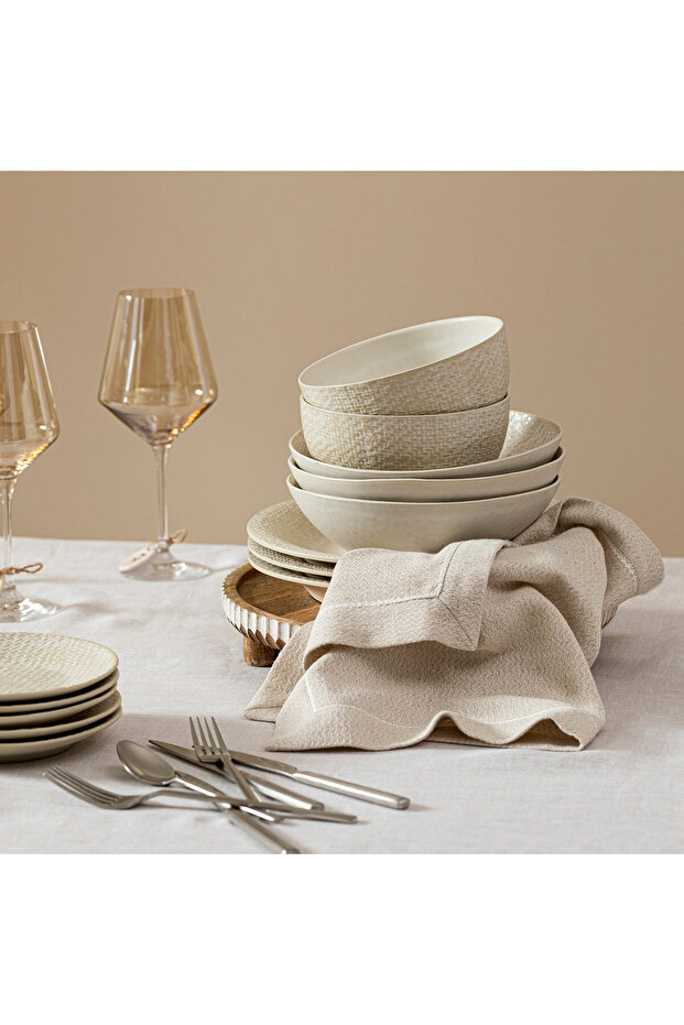 Beja Servis Tabağı 27 cm Krem - 2