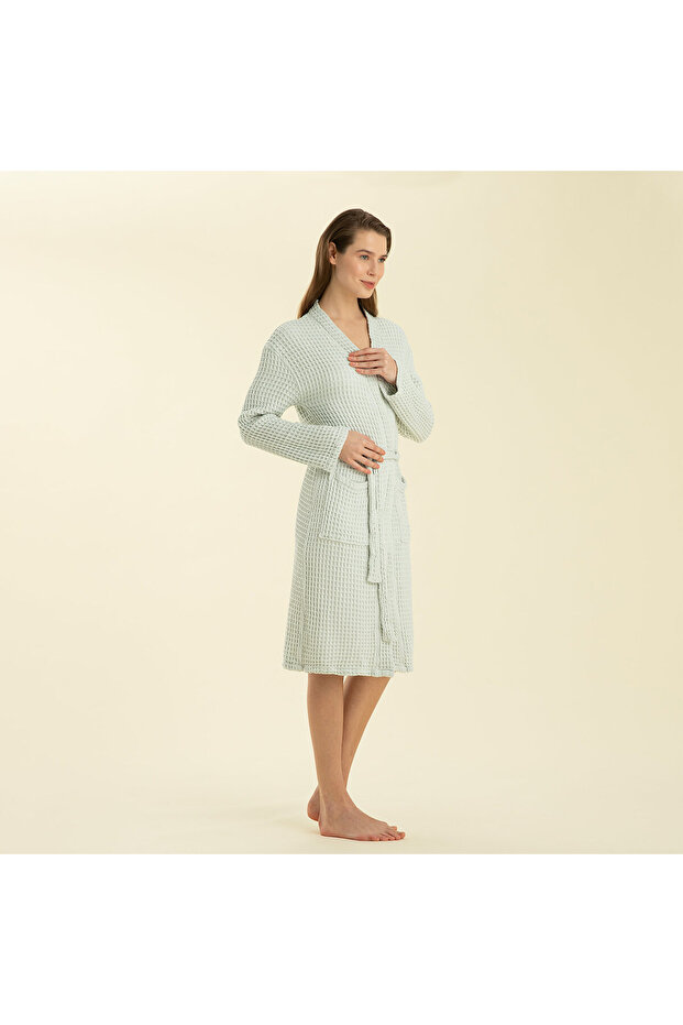 Gofre Unısex Bornoz Okyanus - 2