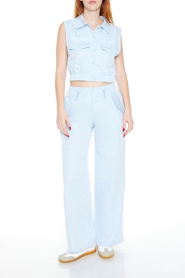 Toggle Drawstring Wide-Leg Pantolon - 2