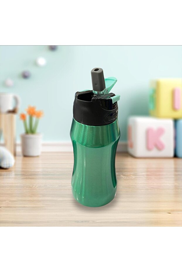 500 ml Steel Flask with Micro Straw - No Smell Code:619