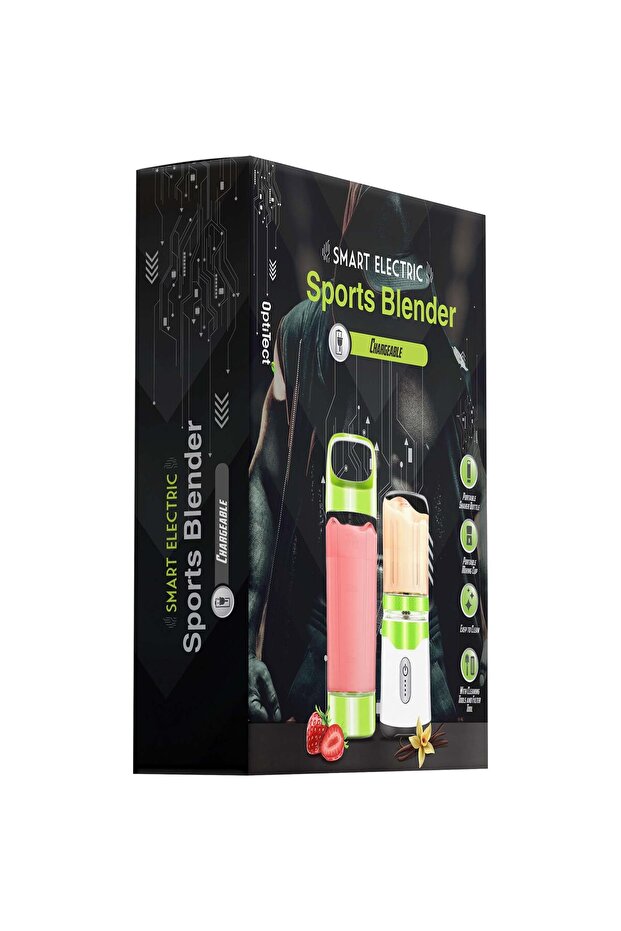 خلاط كهربائي ذكي قابل للشحن، أبيض - 1