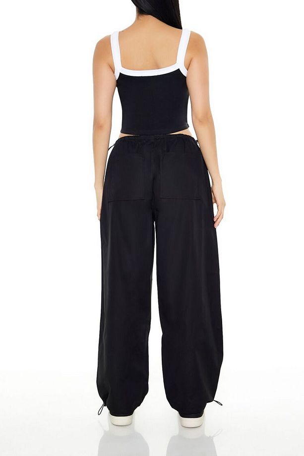 Toggle Drawstring Paraşüt Pantolon - 5