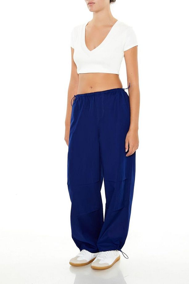 Toggle Drawstring Paraşüt Pantolon - 4