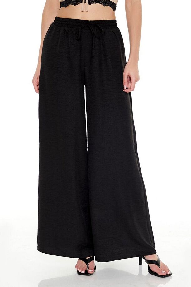 Drawstring Wide-Leg Pantolon - 1