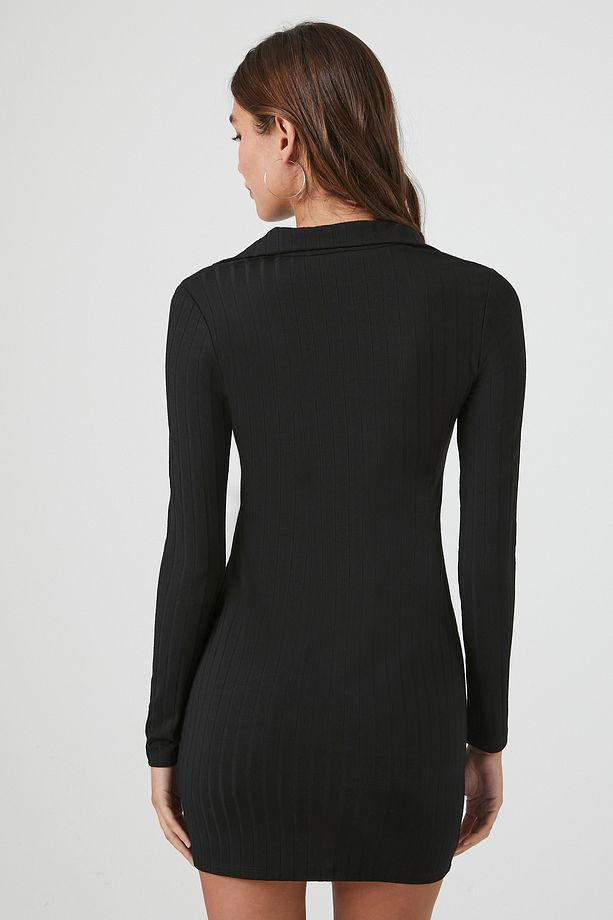 Polo Yaka Mini Elbise - 3