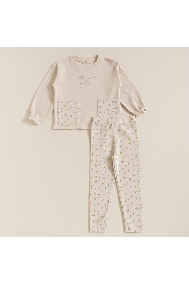 Forest Alt Üst Set Bej - 1