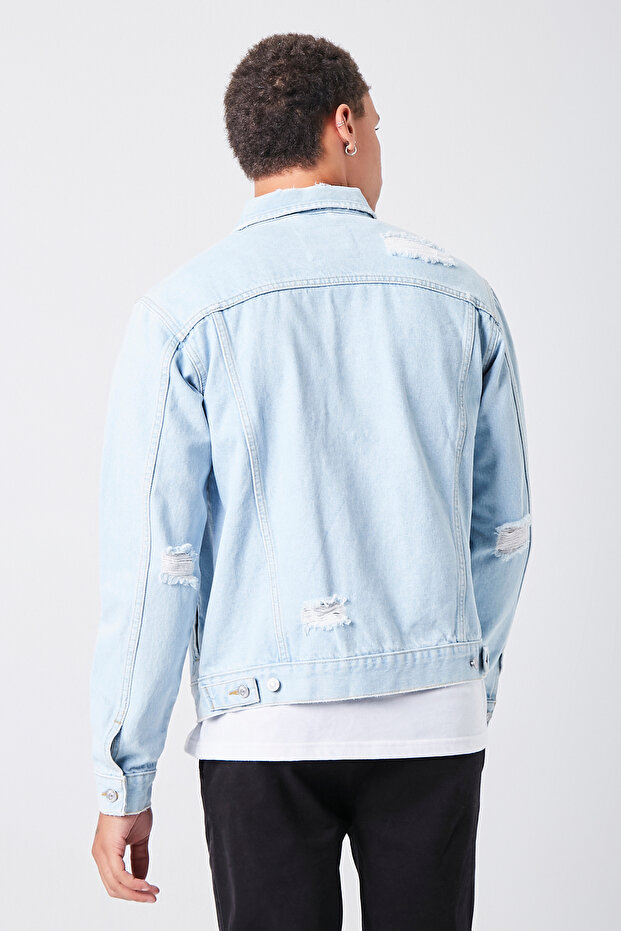 Distressed Kot Ceket - 5