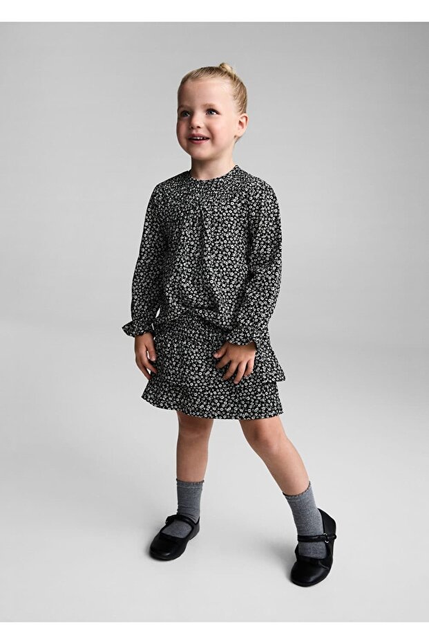 Çiçek desenli bluz - 2