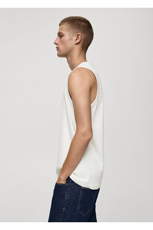 %100 pamuklu askılı bluz - 5