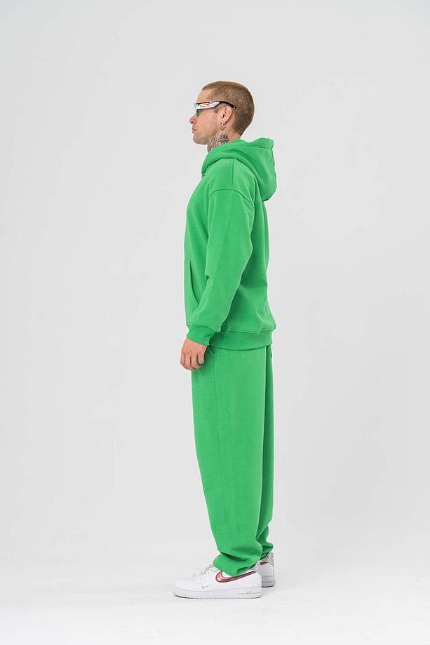 Basic Şardonlu Baggy Eşofman Alt - 6
