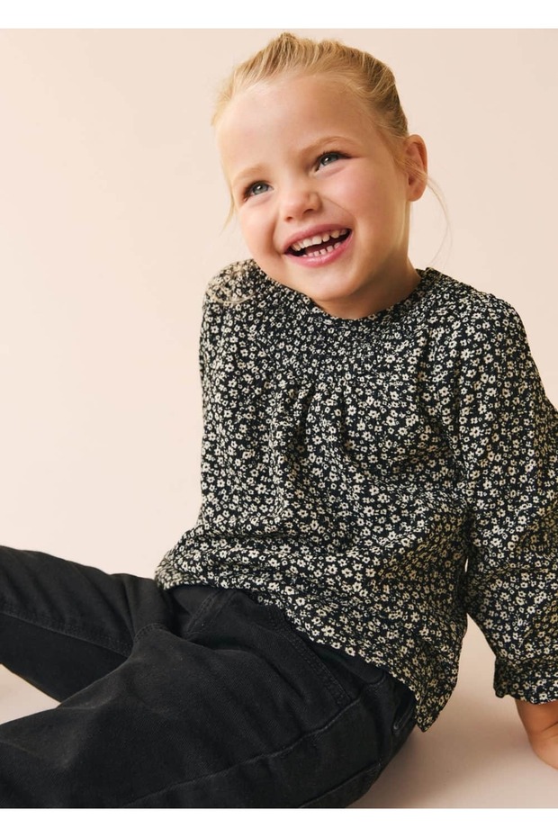 Çiçek desenli bluz - 5