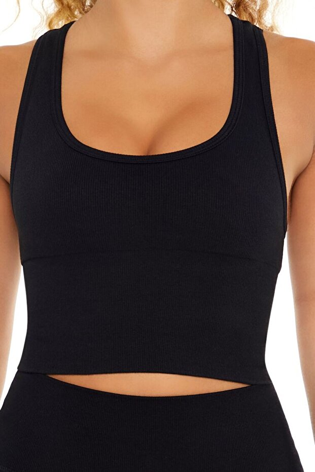 Active Dikişsiz Crop Atlet - 3