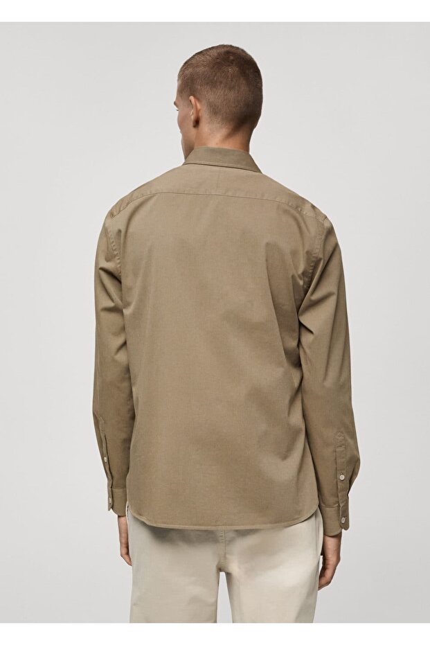 Cepli pamuklu gömlek ceket - 4