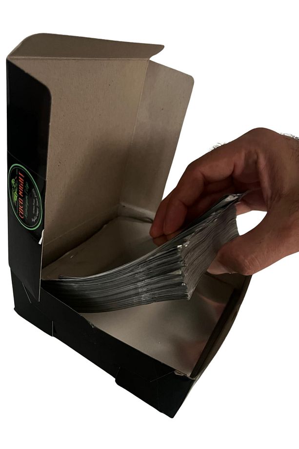 45 Mikron 1 kg Kesilmiş Hazır Alüminyum Nargile Folyosu Nargile Kömürü - 1