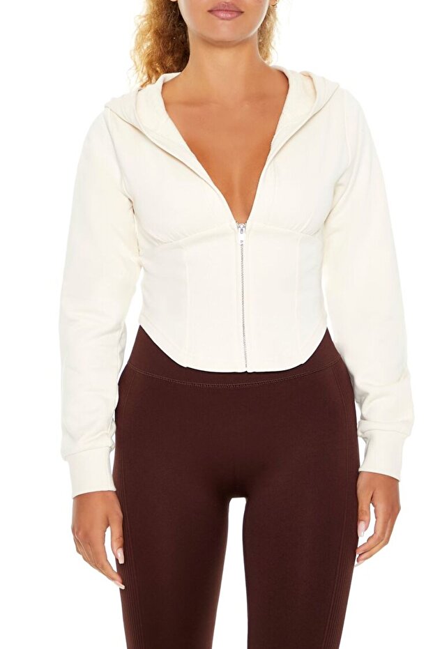 Active Fermuarlı Hoodie - 1