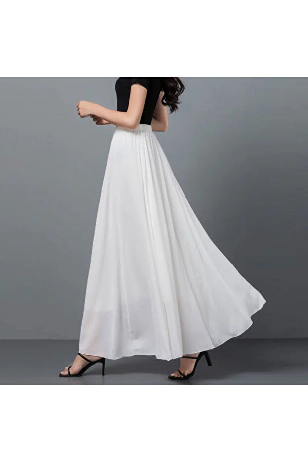 İpek Şifon Etek Astarlı - 1