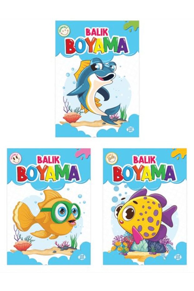 Fish Coloring Set (3 Books) / Collective / Nine Children / 8789567456322