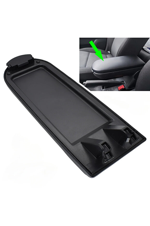 Car Armrest Cover Latch Lid Center Console Center Lock Clip Catch PU Leather Arm Rest Cap For Sko...