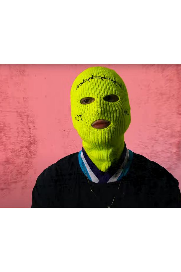 Dikenli Not Nice Fosforlu Sarı Jack Kar Maskesi Travis Kar Maskesi Balaklava - 1