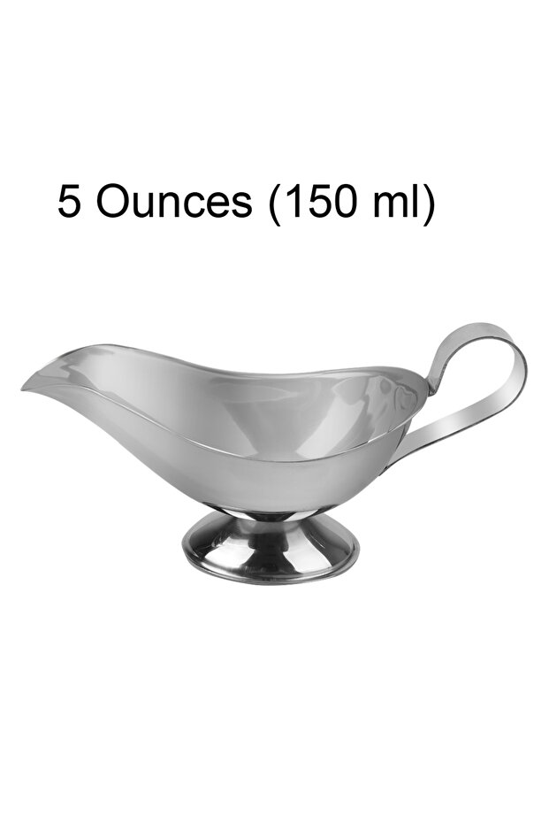 5 Ounces 150 ml 304 Stainless Steel Western Food Juice Boat Fruit Salad Dressing Kitchen Home Tool B