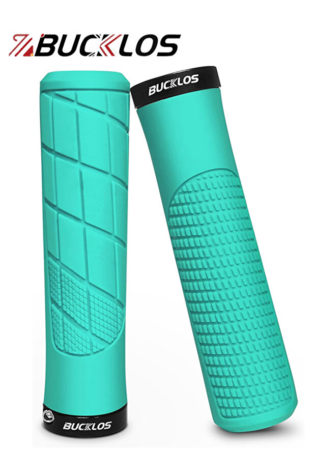 MTB Rubber Handlebar Grips Soft Non-slip Handlebar Lock Grips Shock-absorption Mountain B... - 8