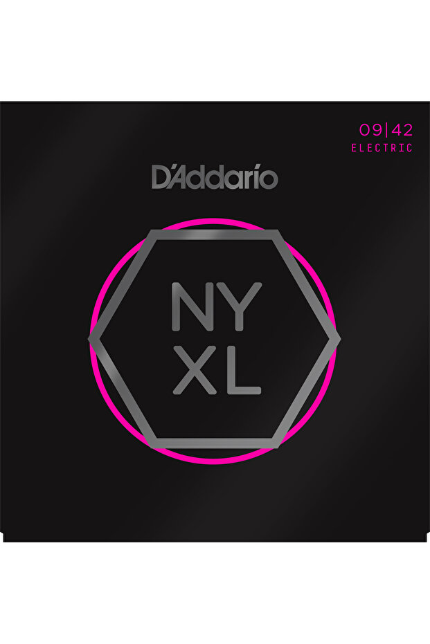 NYXL0942 مجموعة أوتار جيتار كهربائي، 09-42، خفيفة للغاية