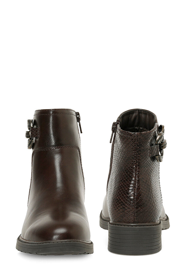 324073.Z 4PR Kahverengi Kadın Düz Bot - 5